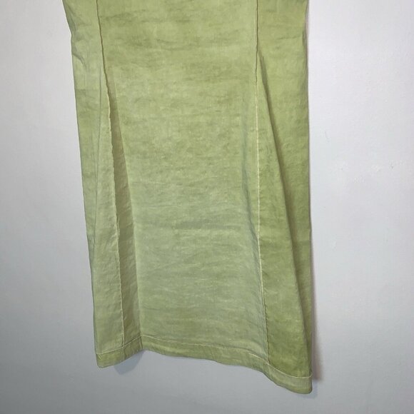 Annette Görtz Sz 34/4 US Sleeveless Bodycon Dress Linen Blend Stretch Lime Women - Picture 7 of 11